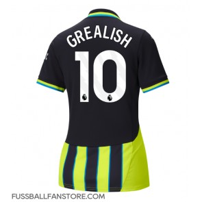 Manchester City Jack Grealish #10 Replik Auswärtstrikot Damen 2024-25 Kurzarm